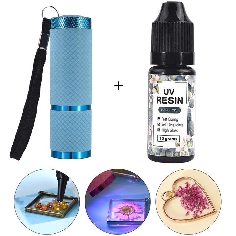 Epoxy Uv Resin Kit - 10g 25g resina uv duro diy