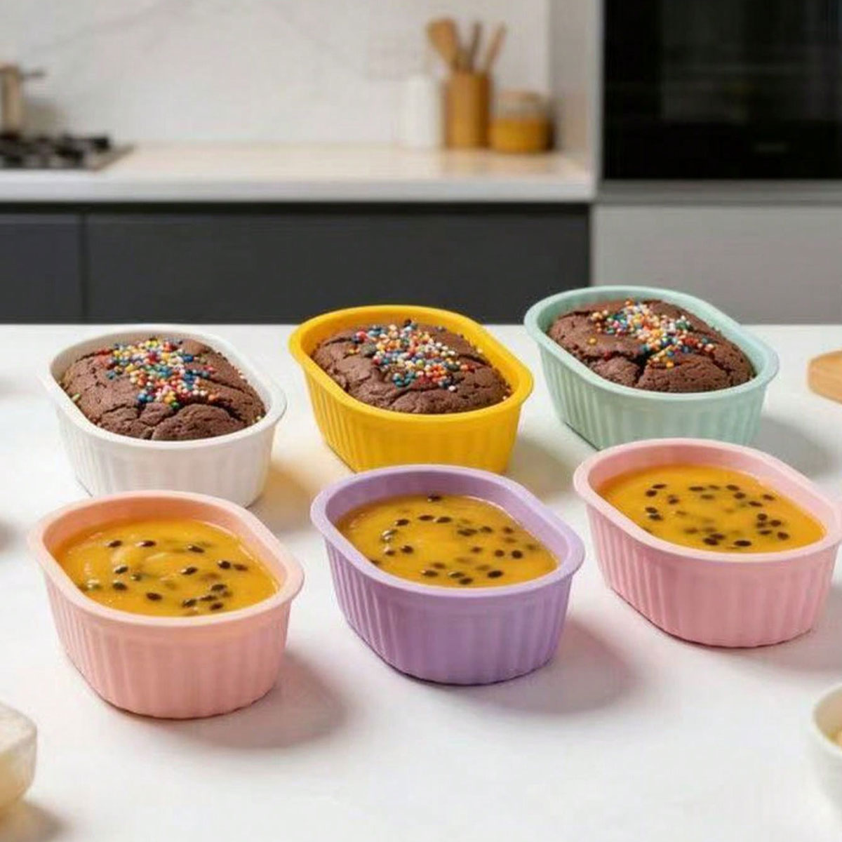 Mixing Cup Silicone - Forma de silicone para sobremesas e