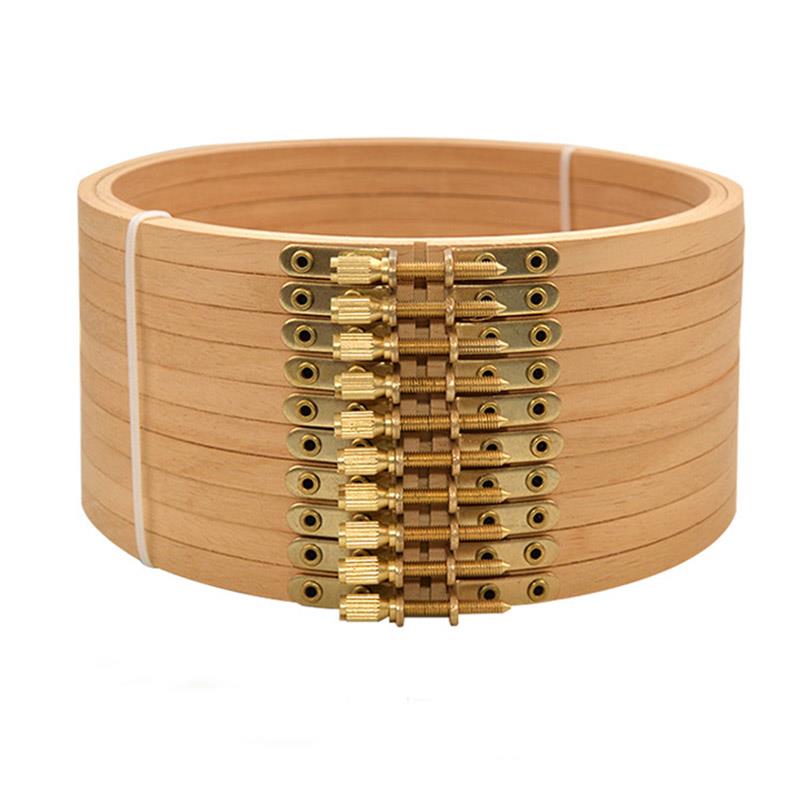Wood Ring Blank - 1 peça de Aro de Bordado