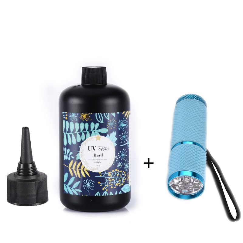 Epoxy Uv Resin Kit - Cola de resina epóxi uv, 10-500g,