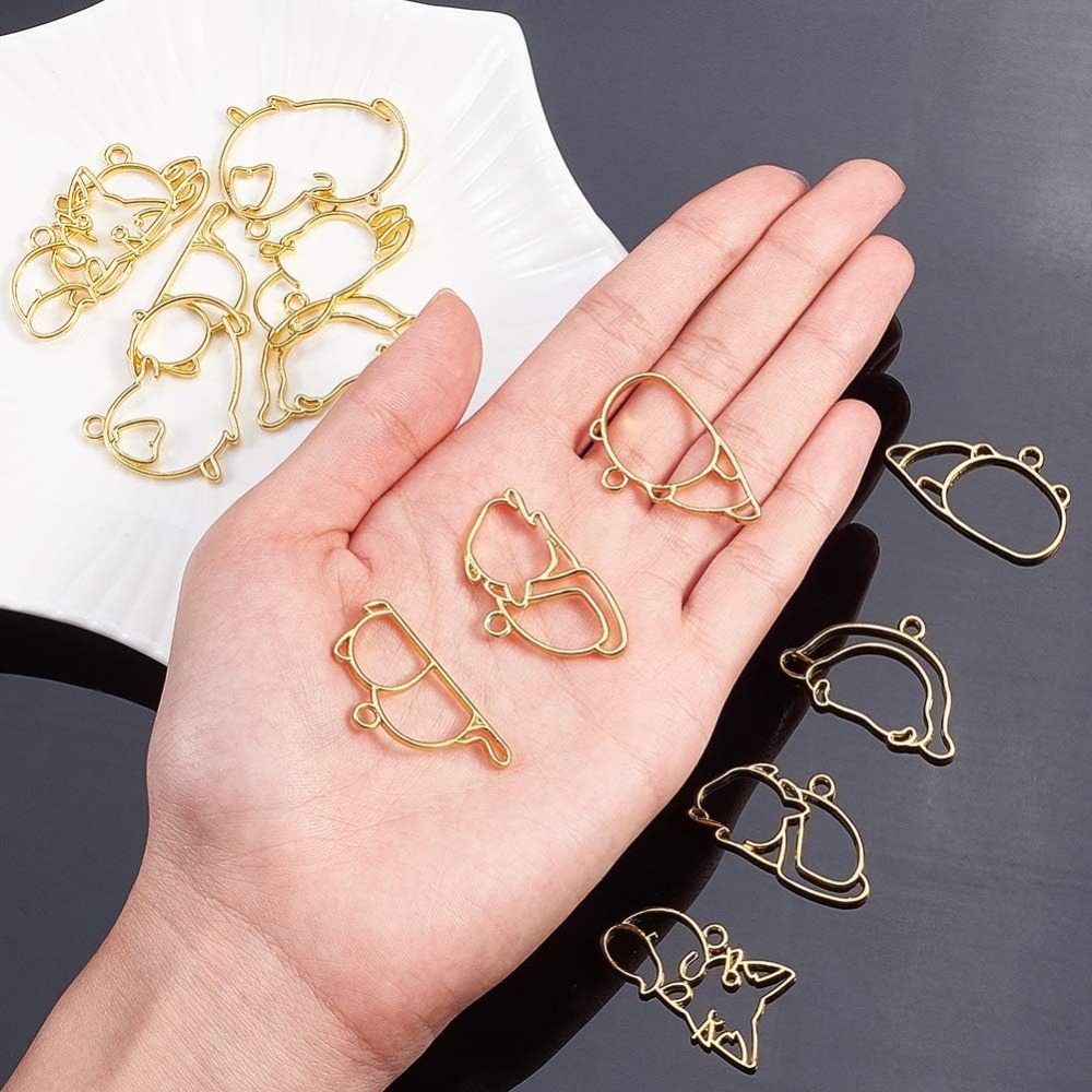 14 peças amuletos de moldura a - Resin Jewelry Kit avaliação e preço