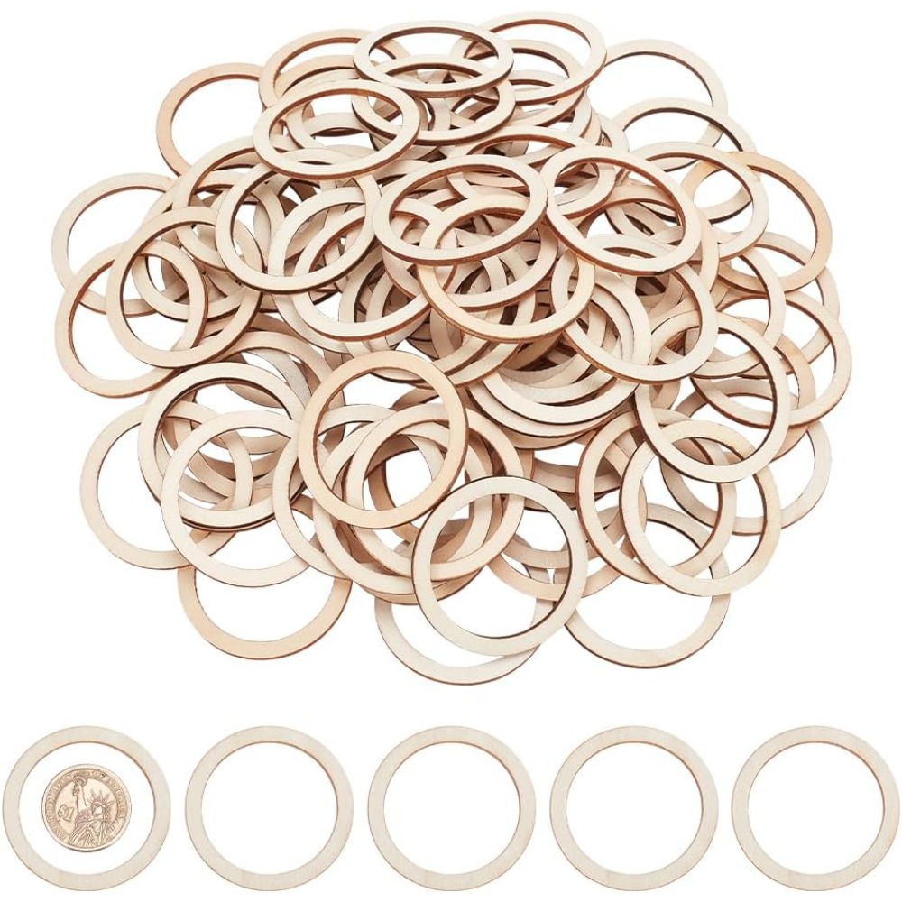Peças de madeira inacabadas pa - Wood Ring Blank avaliação e preço
