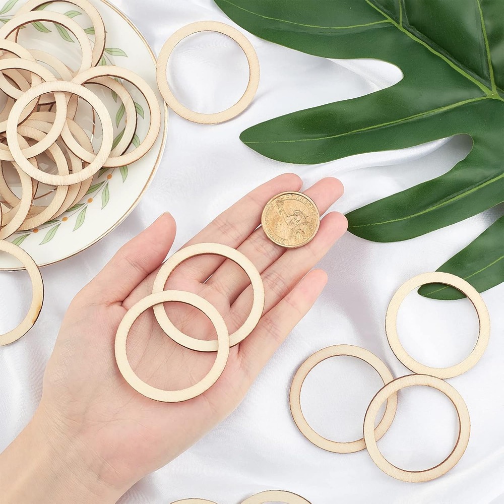 Peças de madeira inacabadas pa - Wood Ring Blank avaliação e preço