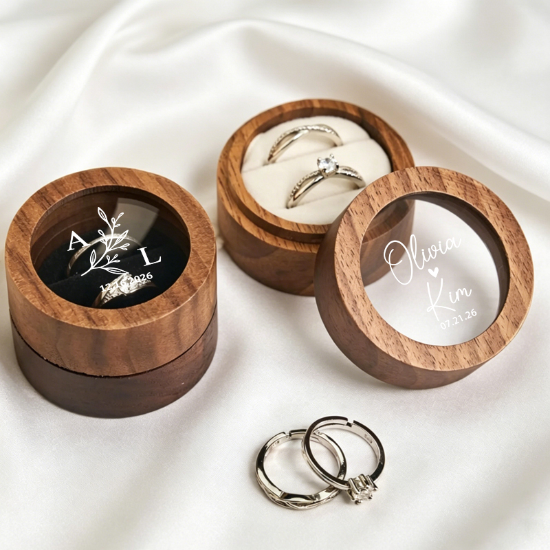 Caixa de Anel de Casamento Per - Wood Ring Blank avaliação e preço