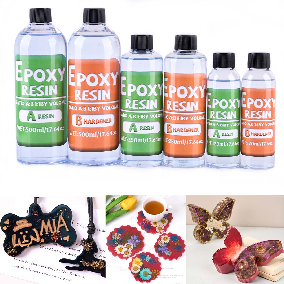 Kit de resina epóxi com propor - Resin Jewelry Kit avaliação e preço