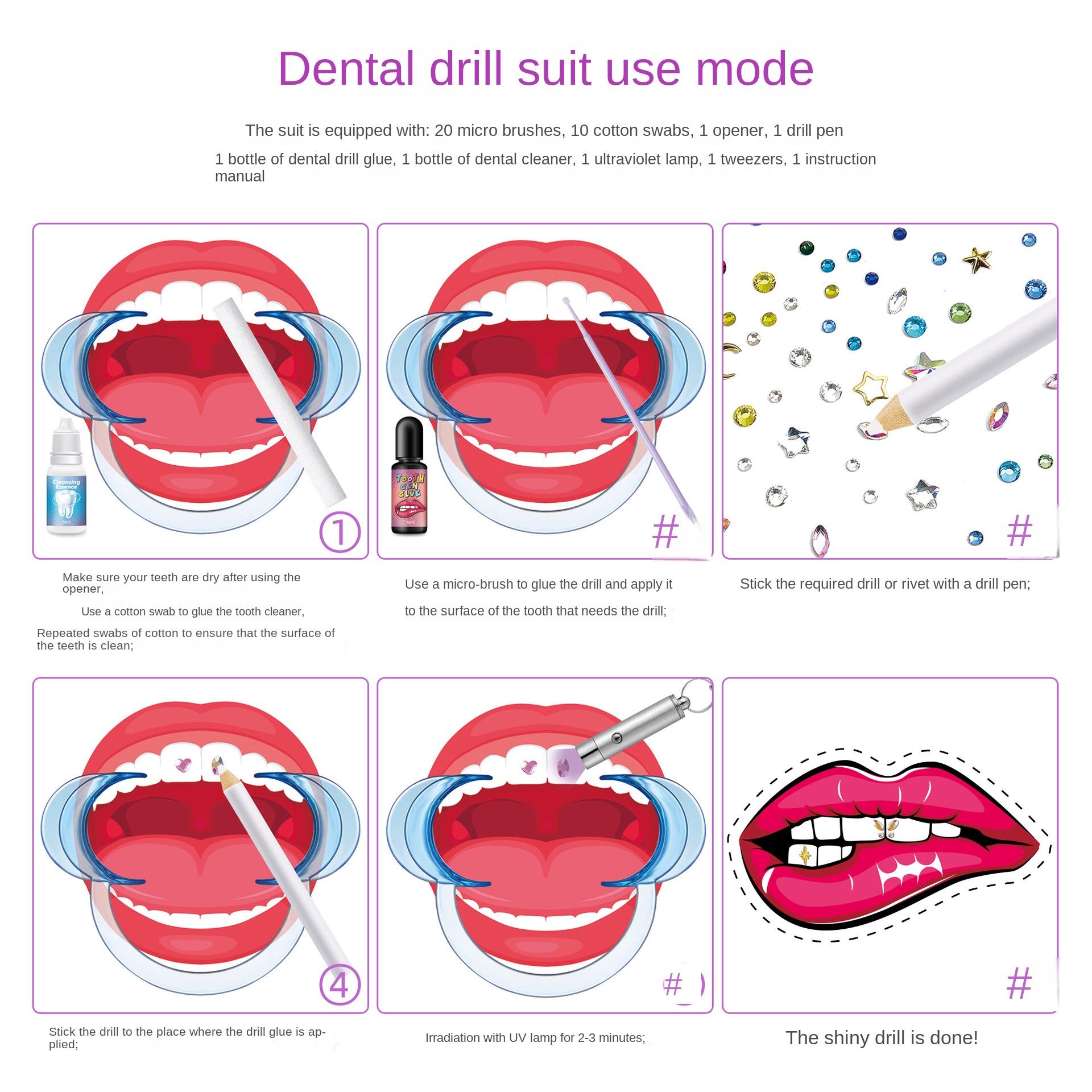 Kit DIY de Joias Dentais: Gema - Resin Jewelry Kit avaliação e preço