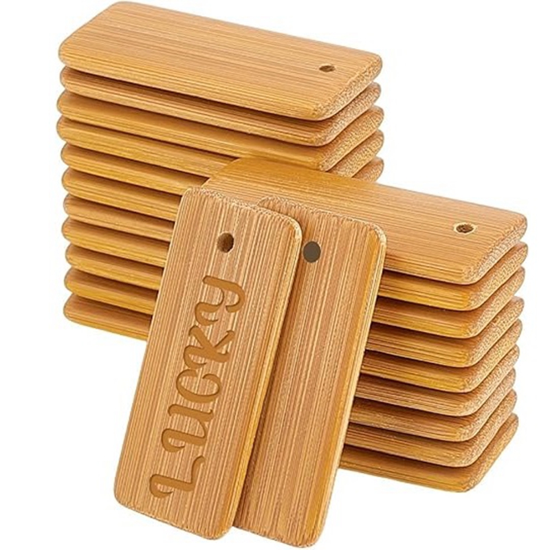 50 peças etiquetas de madeira  - Wood Ring Blank avaliação e preço