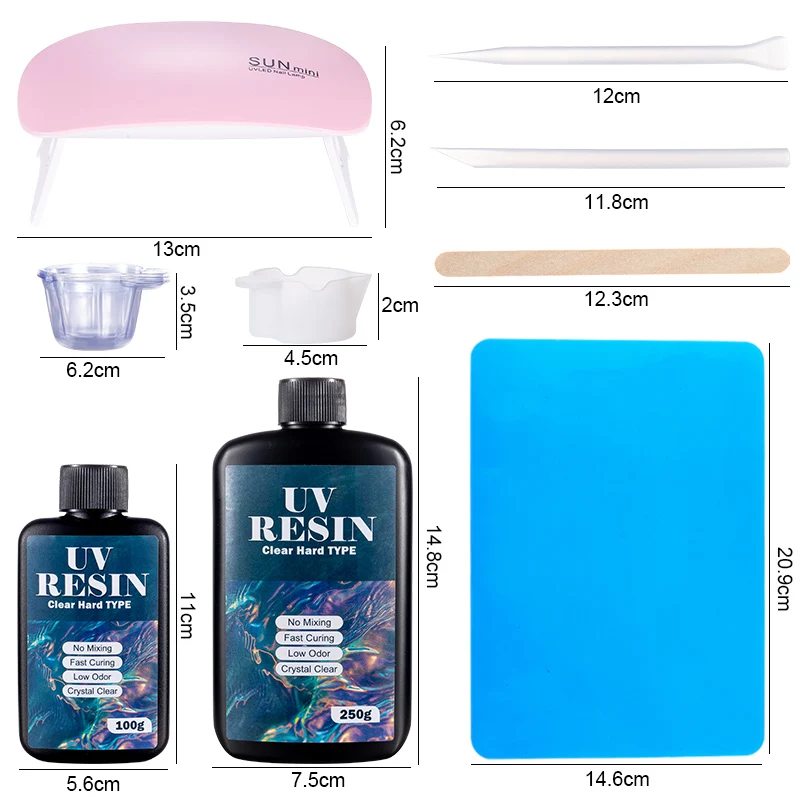 Kit de cola de resina uv dura, - Epoxy Uv Resin Kit avaliação e preço