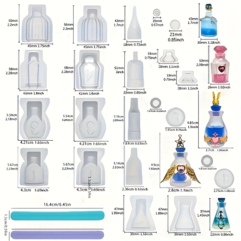 Um conjunto de 5 moldes de sil - Resin Jewelry Kit avaliação e preço