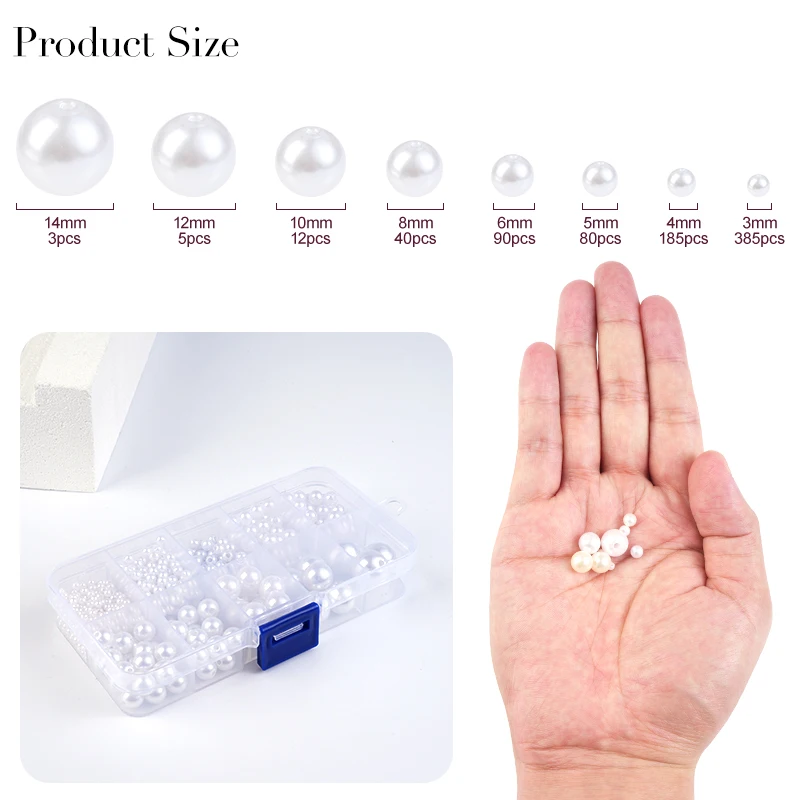 800 pçs artificial falso pérol - Resin Jewelry Kit avaliação e preço