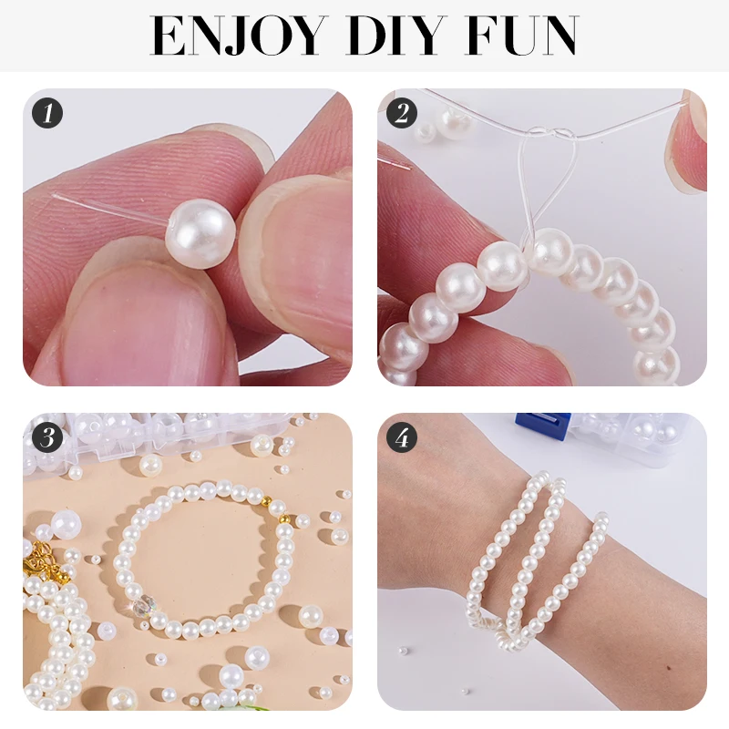 800 pçs artificial falso pérol - Resin Jewelry Kit avaliação e preço