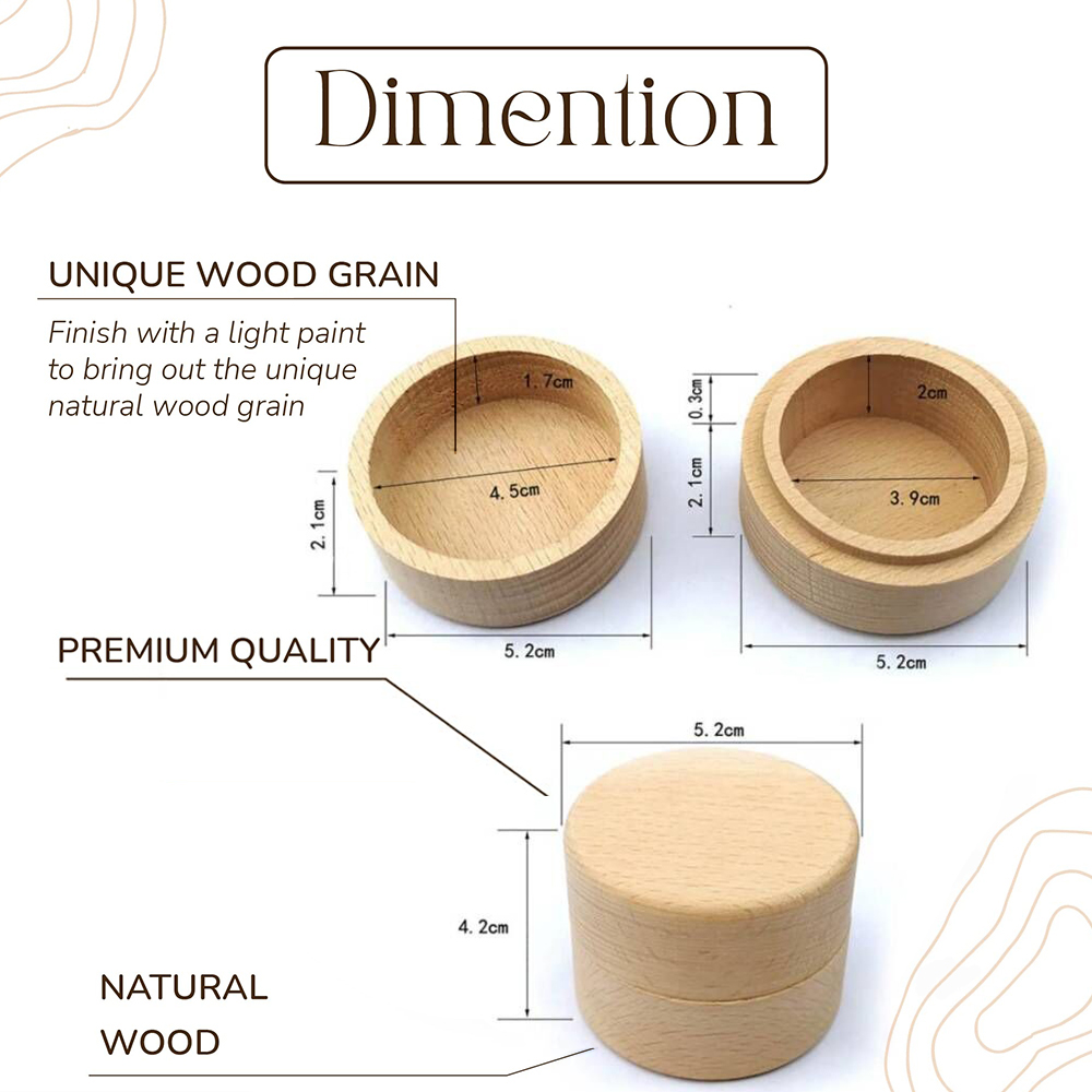 Caixa de anel de casamento per - Wood Ring Blank avaliação e preço