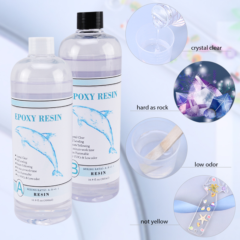 1:1 resina epóxi transparente  - Epoxy Uv Resin Kit avaliação e preço