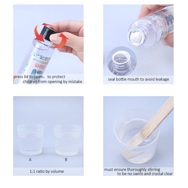 1:1 resina epóxi transparente  - Epoxy Uv Resin Kit avaliação e preço