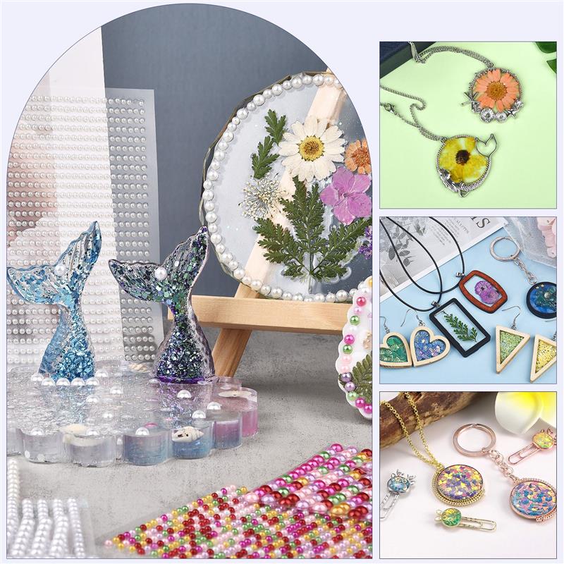 Resina uv cristalina grande uv - Resin Jewelry Kit avaliação e preço